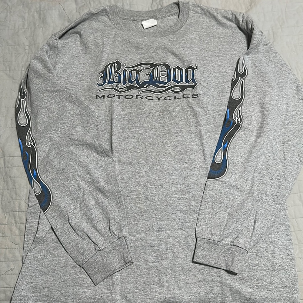 Vintage long sleeve motorcycle shirt